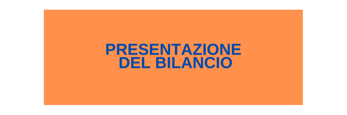 presentazione bilancio